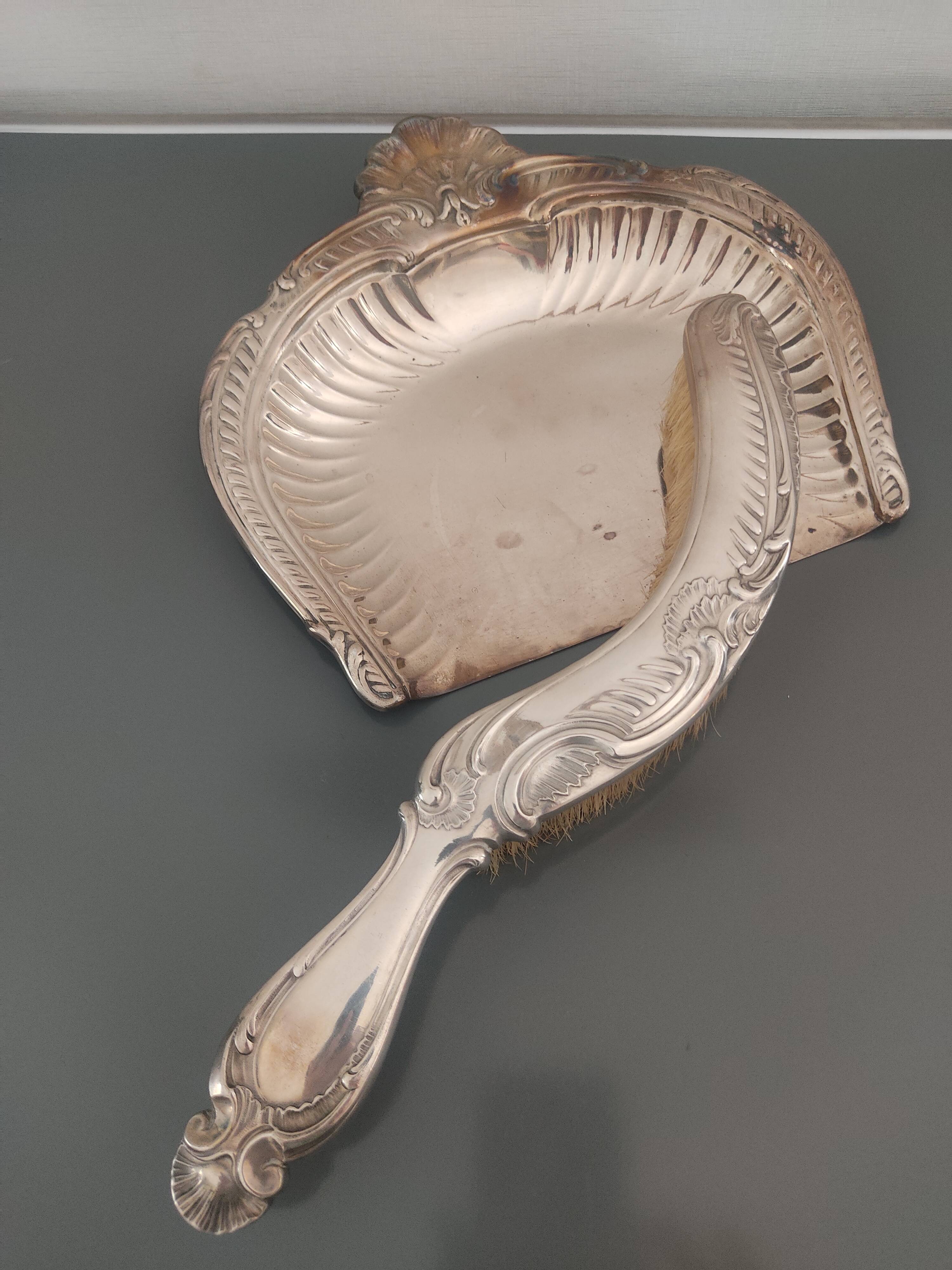 Old Christofle crumb catcher with bee punch
