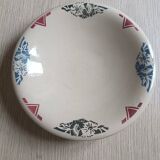 Low Badonviller Art Deco Compote Dish