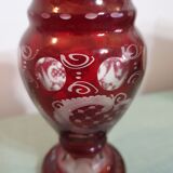 Bohemian crystal vase
