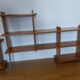 Vintage pine shelves in the style of Maison Regain.