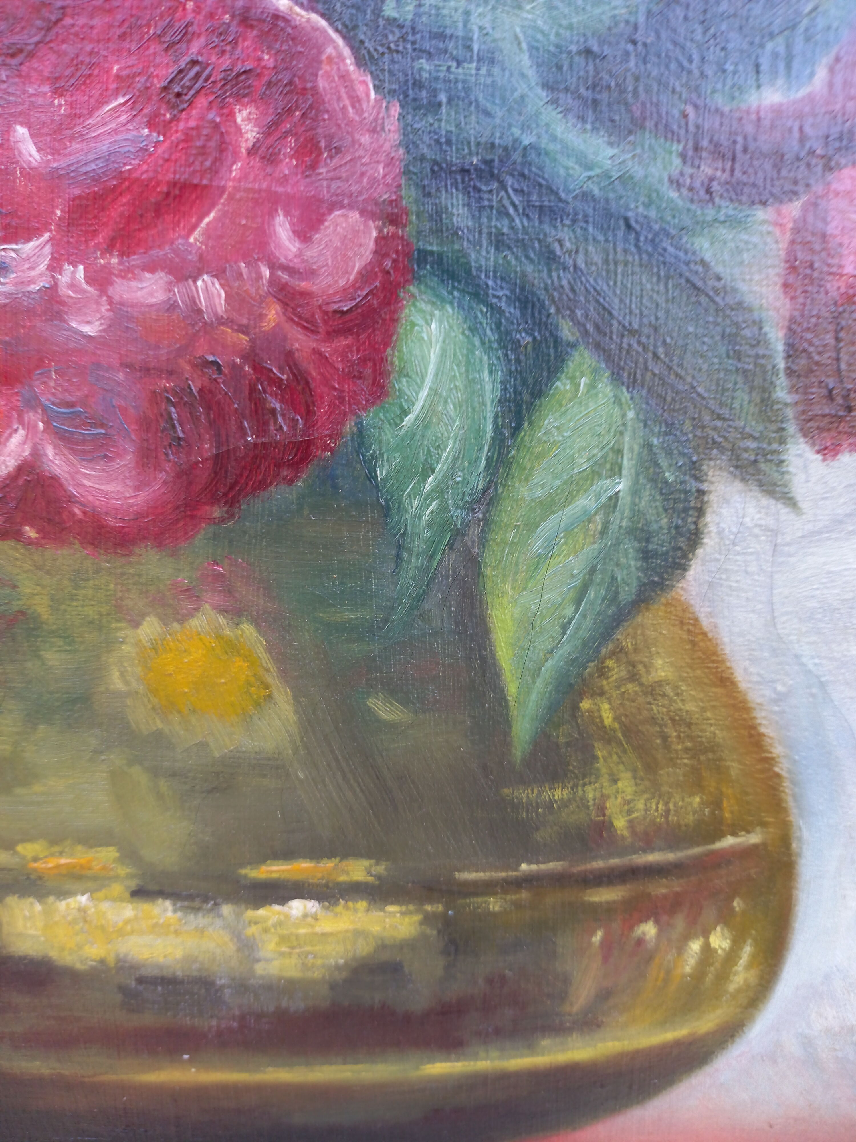 Painting bouquet of flowers signed 1926