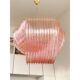 Contemporary Exagonal Bundled Triedro Murano Glass Chandelier