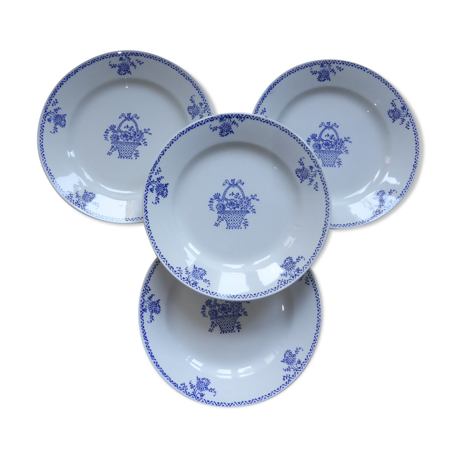4 flat plates from the Gien factory 200886