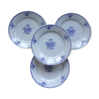 4 flat plates from the Gien factory 200886