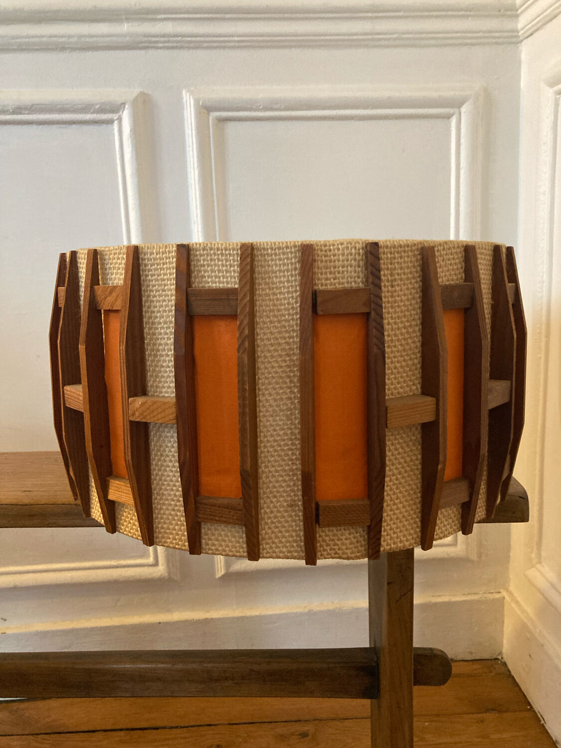 Orange vintage pendant lamp