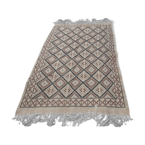 Tapis ethnique traditionnel beige