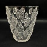 René Lalique "Malaga" model vase, pressed molded glass, circa 1937