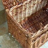 Wicker transport basket, 1960s