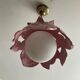 Vintage ceramic enamel flower pendant