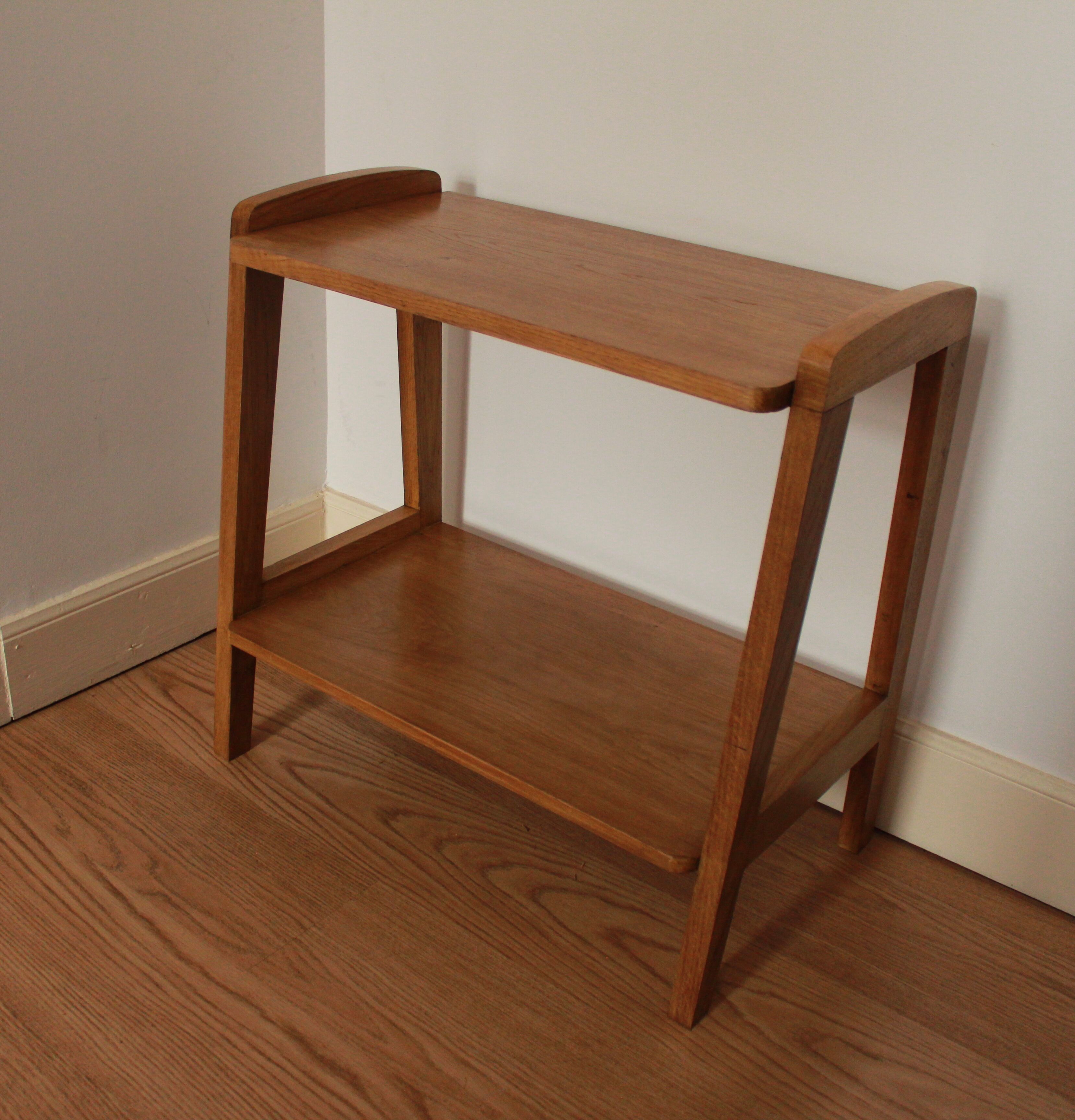 1970 solid oak console