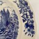 Set of 10 classic porcelain plates + 1 free – blue design