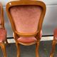6 chairs Louis XV red style