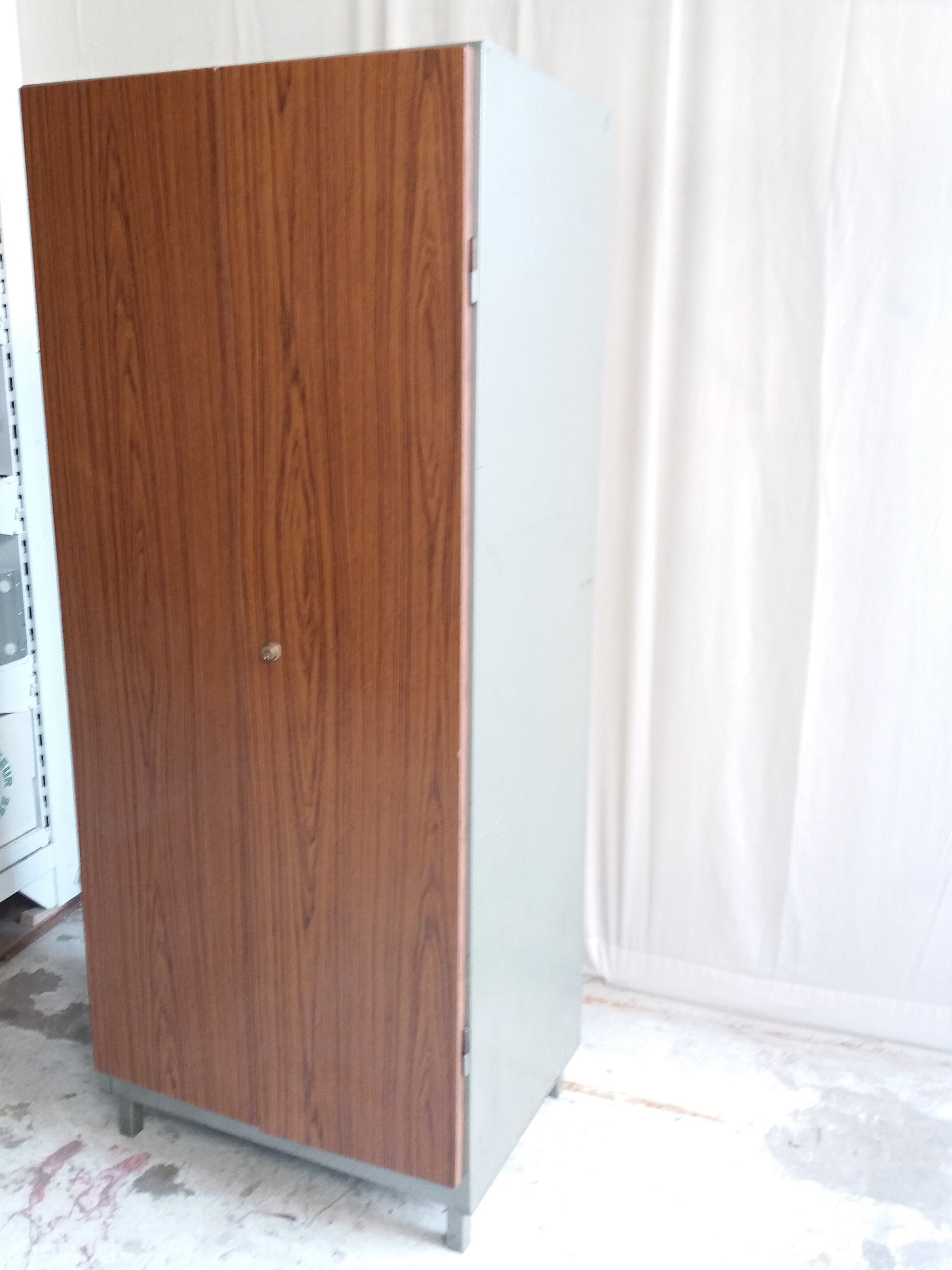 Vintage 2-door metal cabinet