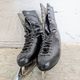 Vintage ice skates Alain Giletti in black leather