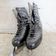 Vintage ice skates Alain Giletti in black leather