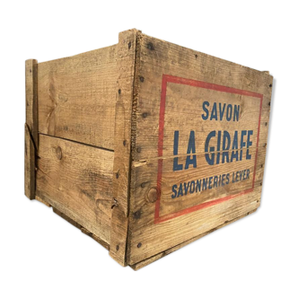 Vintage soap box La Girafe