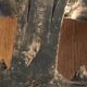 Pair of brutalist candle holder sconces