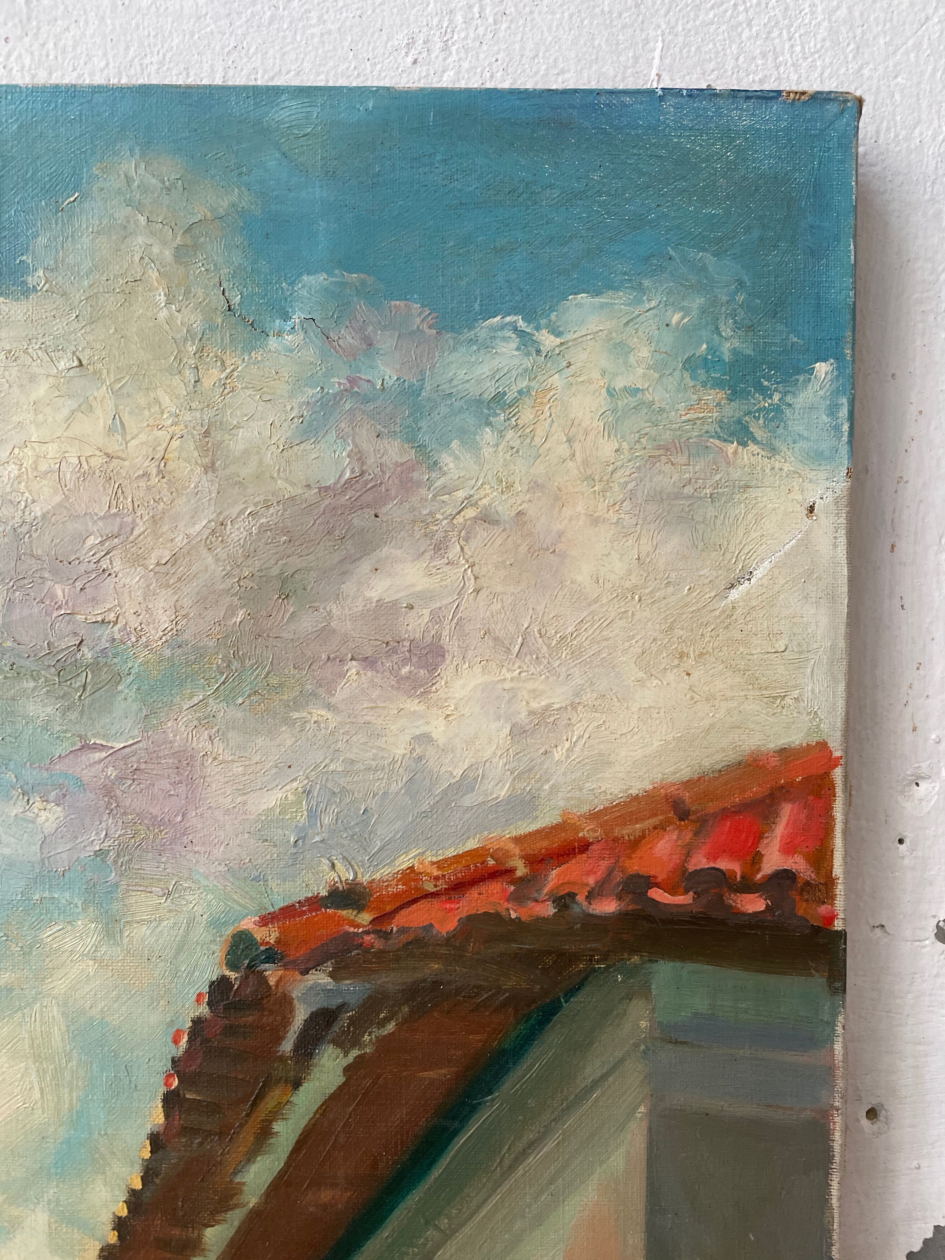 Canvas oil landscape alley 60x80cm