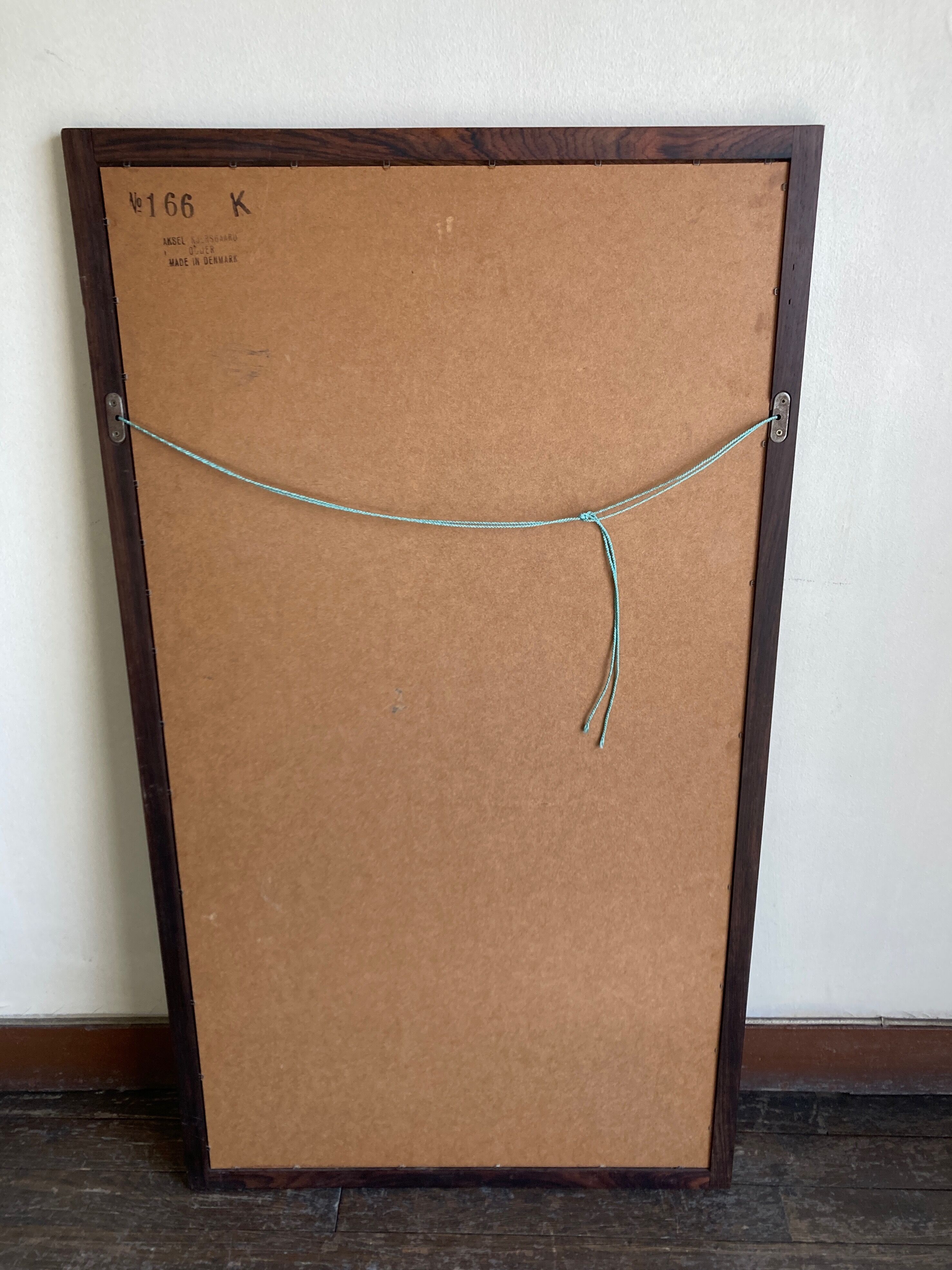 Scandinavian rosewood mirror Aksel Kjersgaard 166 for Möbel Odder 1960