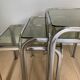 Tables gigogne en verre années 70