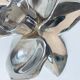 Silver flower candle holder