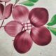 Pair of Gien dishes model Barbizon, hand-painted floral decoration, 1930s-40s.