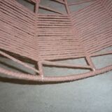 Abat jour en fil de coton rose