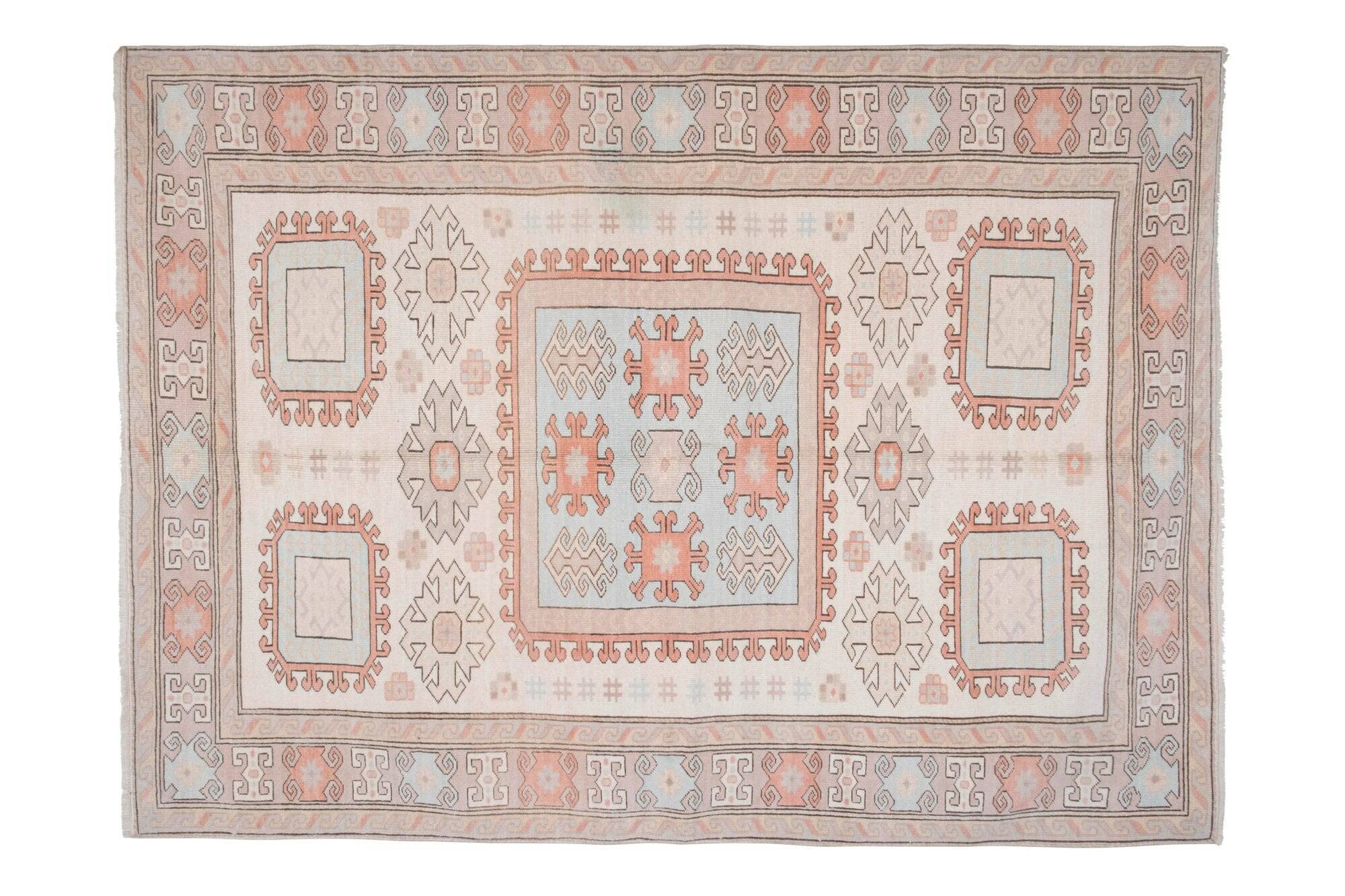 Vintage Turkish Oushak rug 173x235 cm