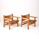 Pair of The Spanish Chair model BM2226 armchairs by Børge Mogensen