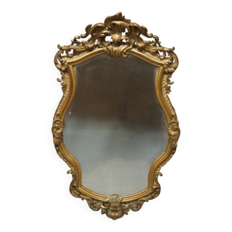 Rococo style beveled mirror