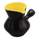 Old ceramic pitcher design vintage black yellow dlg vallauris elchinger
