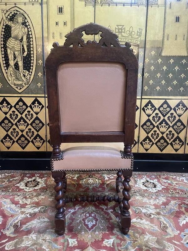 Set of 11 Louis XIII - Renaissance style chairs