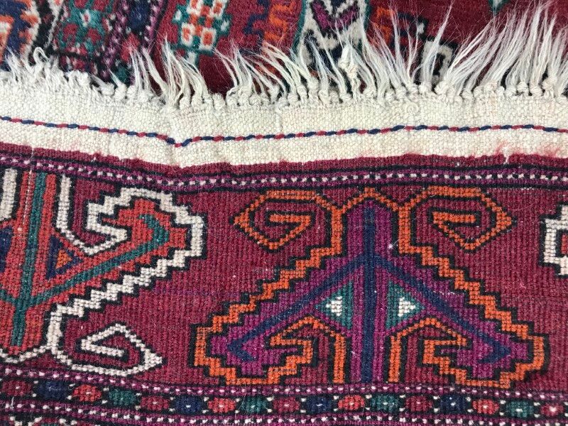 Vintage 115 X 182 CM hand made Bukhara tekke Turkmen carpet