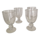 Lot 4 verres bullé style biot