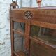 Oak display cabinet bookcase