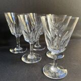 6 baccarat wine glasses côte d'azur service - size n°3 - stamped