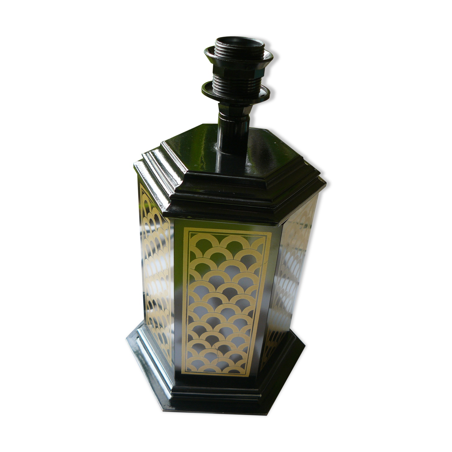 Wooden laque lamp foot