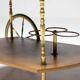 Brass and walnut bar cart by Cesare Lacca