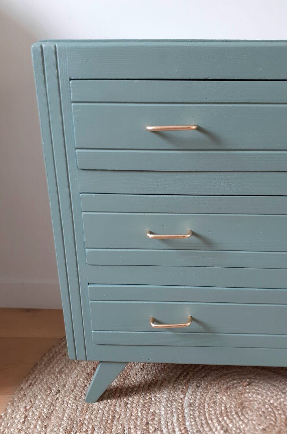 Vintage chest of drawers compass feet