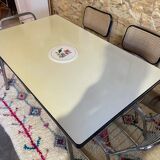 Yellow formica table