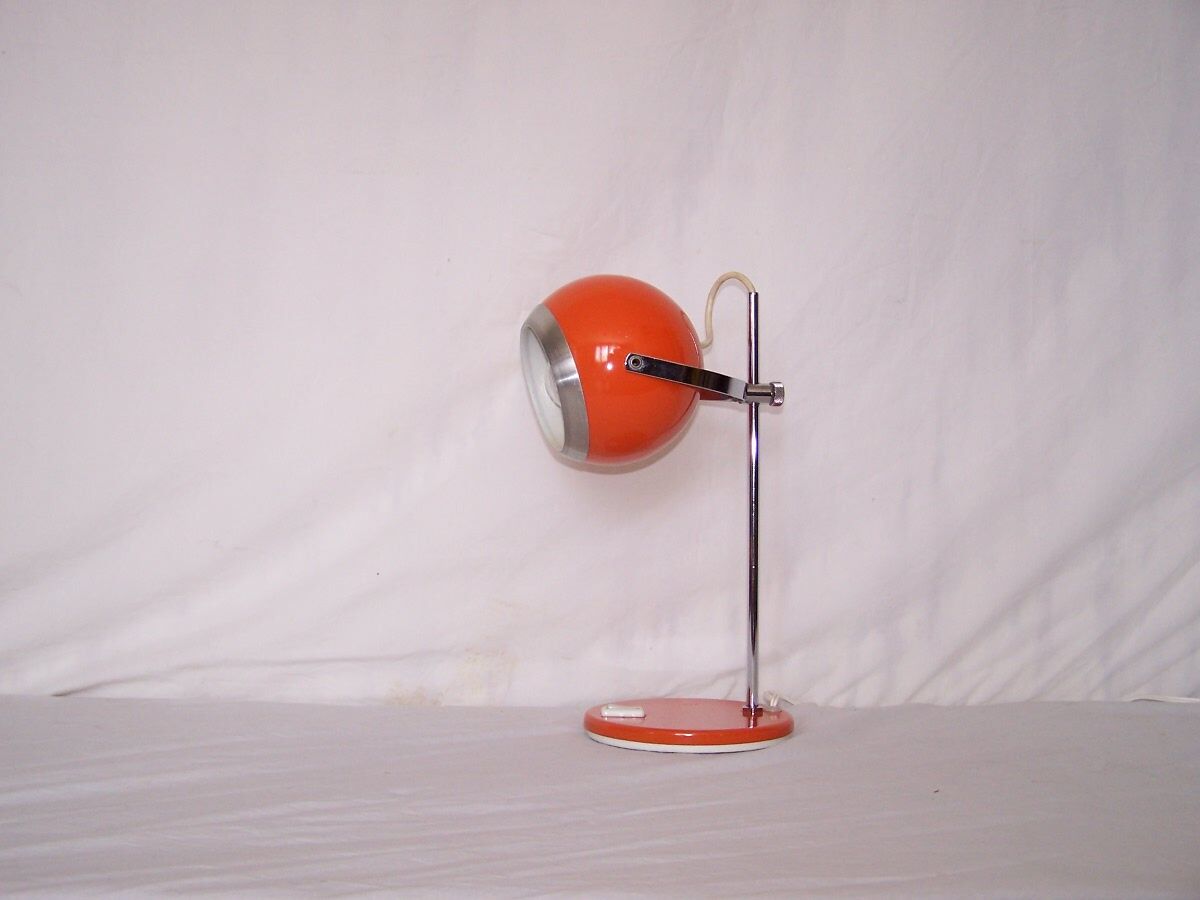 Lamp ball orange eye - 60's
