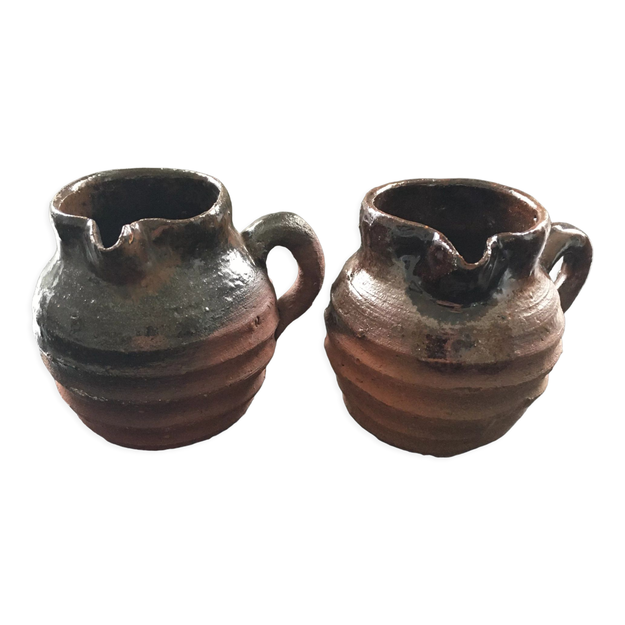 Pair of stoneware jugs