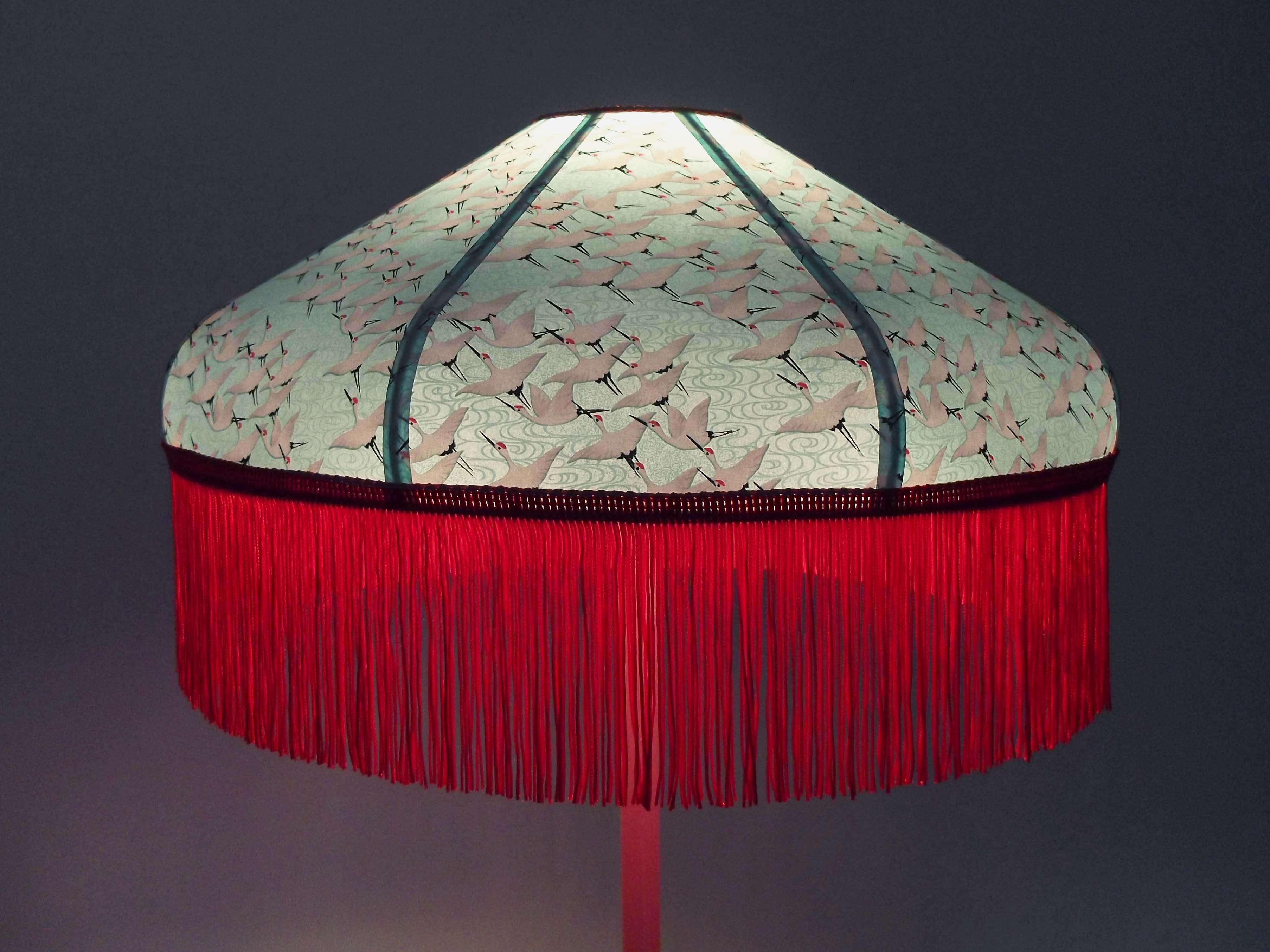Retro lampshade in Japanese paper