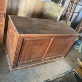 Low sideboard with sliding doors