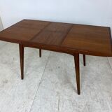 Vintage teak dining table Louis Van Teeffelen 1960s