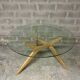 Table en bois et verre AMPM 130 cm