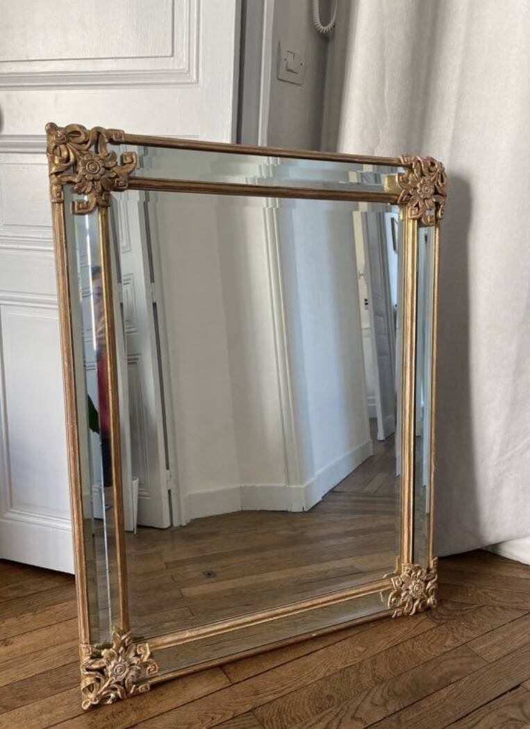 Miroir bois doré
