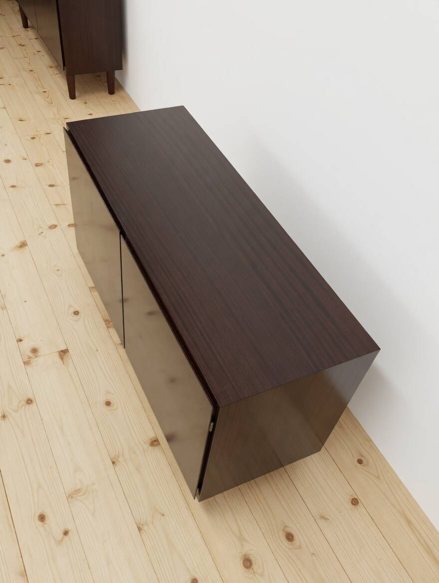 Cabinet en bois de rose modèle 4 par Omann Jun Mobelfabrik, années 1970