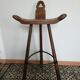 2 vintage brutalist bar stools, Marbella 1970s, Spain.