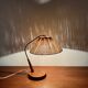 Lampe de table en sisal et teck par Temde
